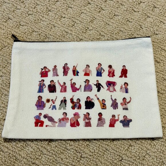 New Harry Styles Cosmetic Makeup Bag Zipper Top Images - Picture 1 of 1